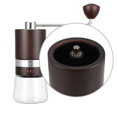 manual coffee grinder stanlessburr private label high quality new model hard coffee grinder bean , conical burr mill, brushed