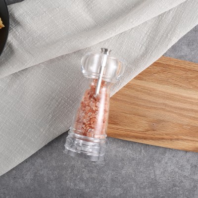 Classical Adjustable Coarseness Ceramic Burr Acrylic Dry Spice  Mill Salt and Pepper Grinder for Sale