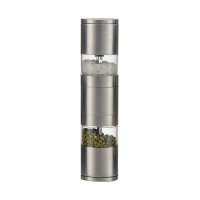 Stainless Steel 2 in 1 Manual Salt and Pepper Mill