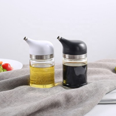 Olive Oil Dispenser Clear Bottle 100ml 3OZ Leak proof Condiment Container in white color