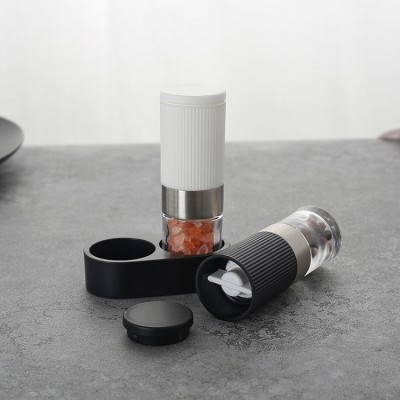 OEM/ODM Factory Wholesale Unique Ceramic Burr Mini Disposable One Handed Thumb Salt and Pepper Grinder Set