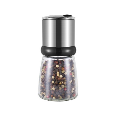 Kitchen Gadgets SS Spice Mill Glass Jars Herb Mills Salt and Pepper Grinder